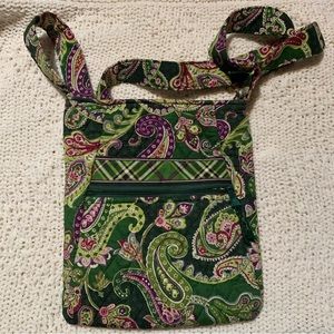 VERA BRADLEY CHELSEA DARK GREEN CROSSBODY
